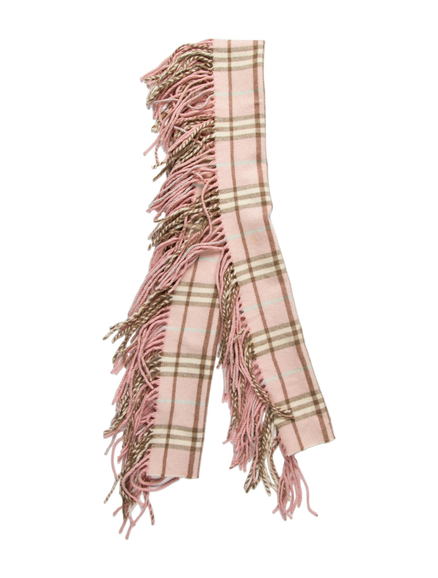 Burberry London Cashmere Nova Check Pattern Scarf