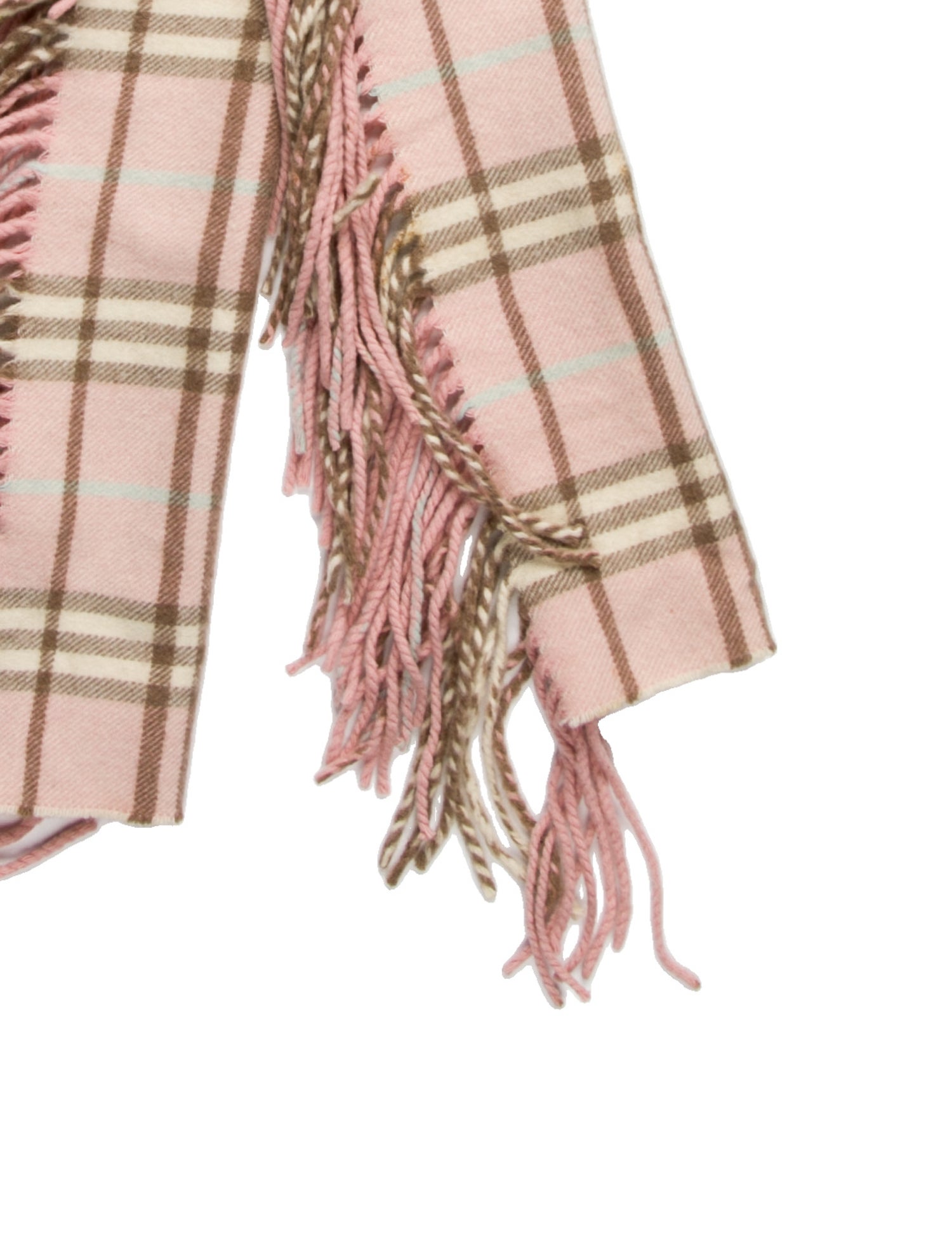 Burberry London Cashmere Nova Check Pattern Scarf