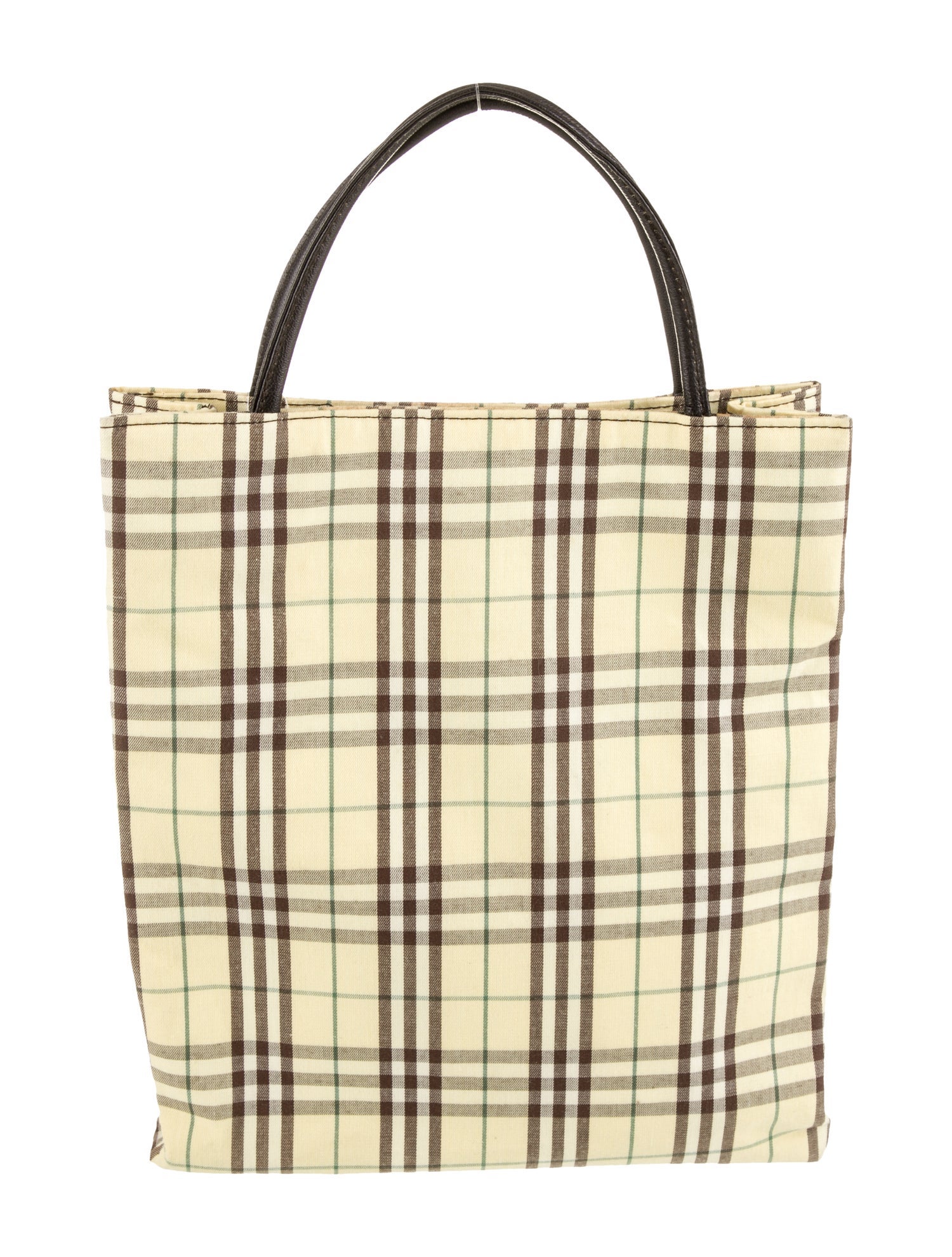 Burberry London Canvas Top Handle Bag