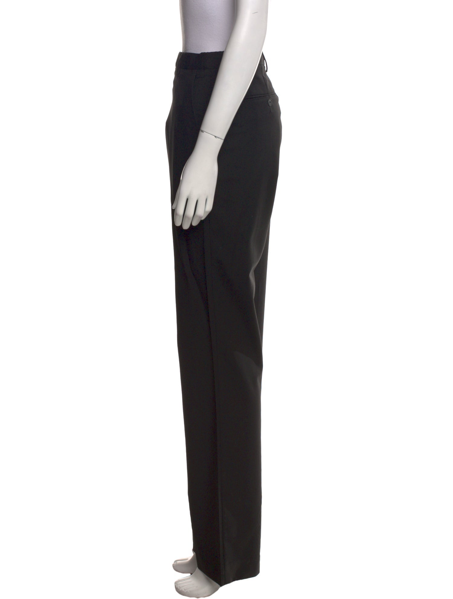 Burberry London Virgin Wool Wide Leg Pants