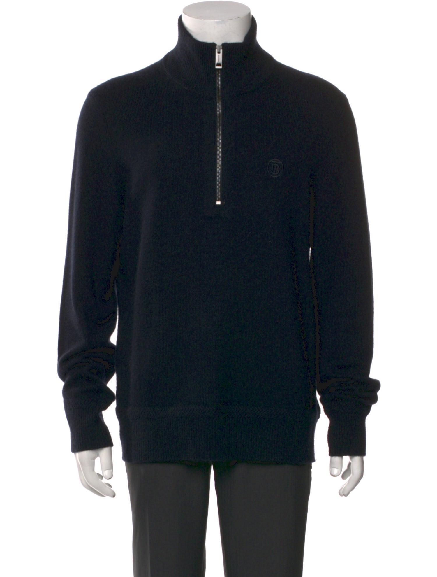 Burberry Cashmere Mock Neck Pullover