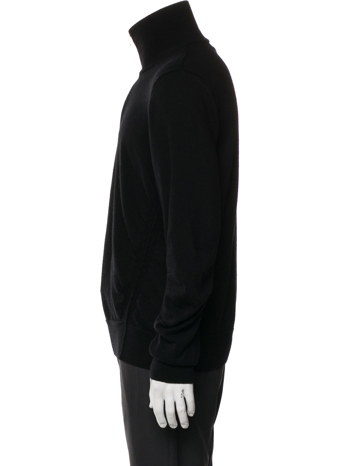 Burberry Mock Neck Long Sleeve Pullover