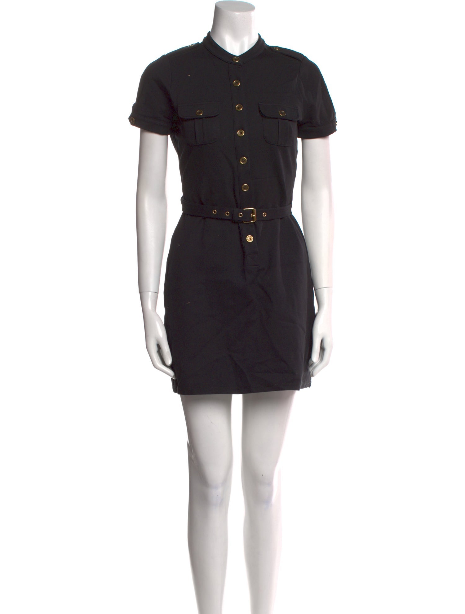Burberry London Mock Neck Mini Dress