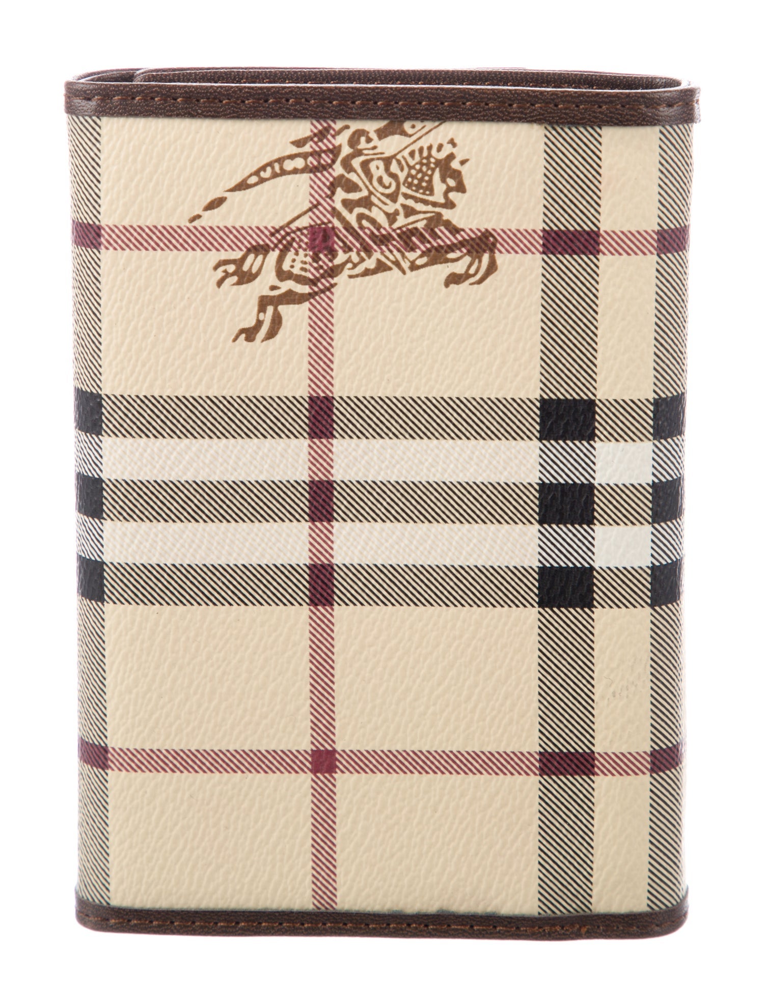 Burberry's Plaid Print Compact Wallet