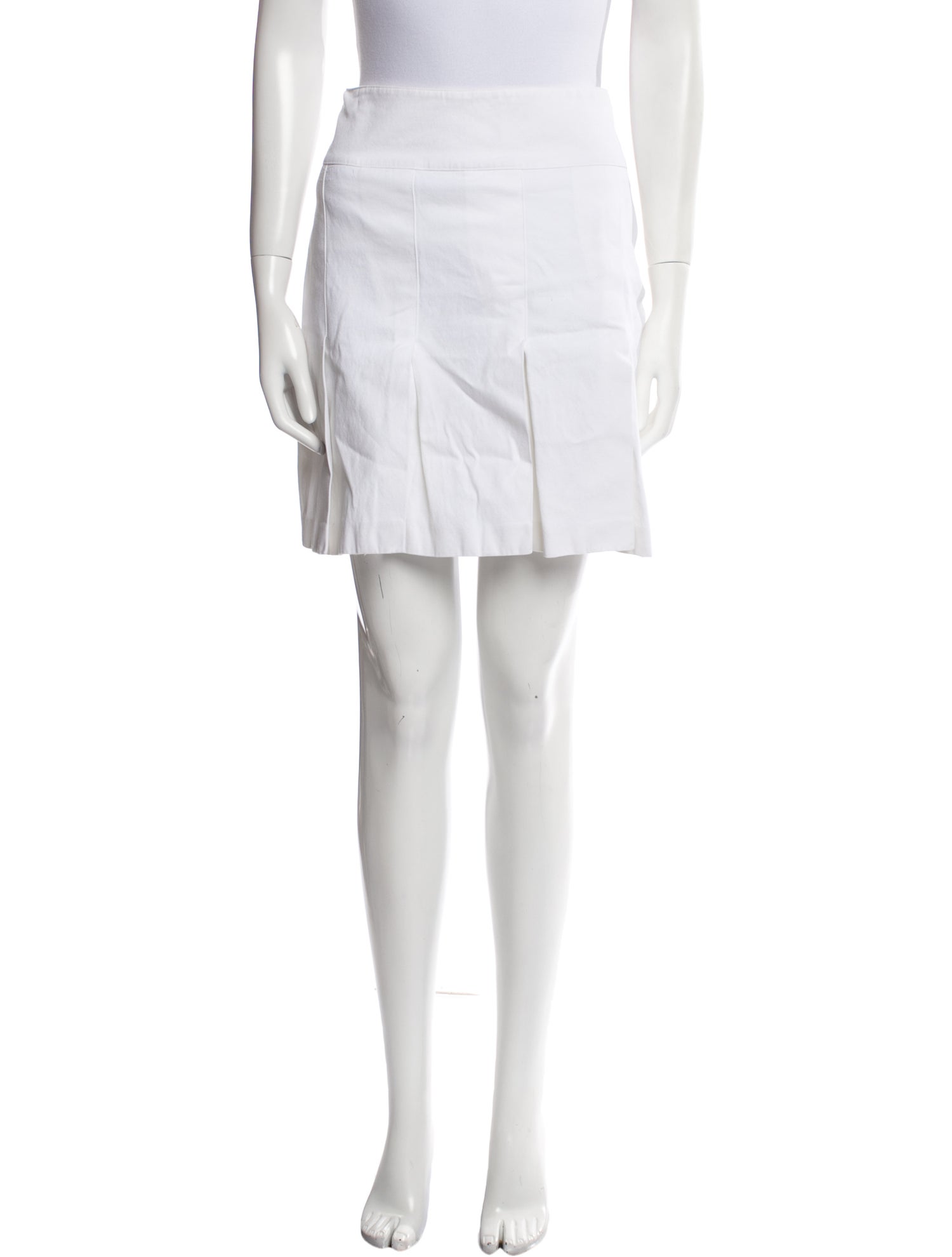 Burberry London Pleated Accents Mini Skirt