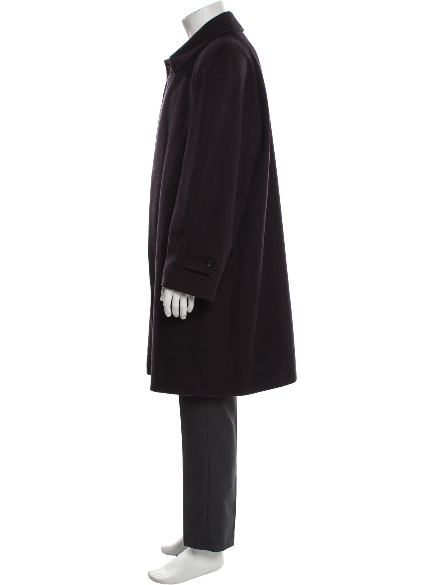 Burberry London Nova Check Pattern Cashmere Overcoat