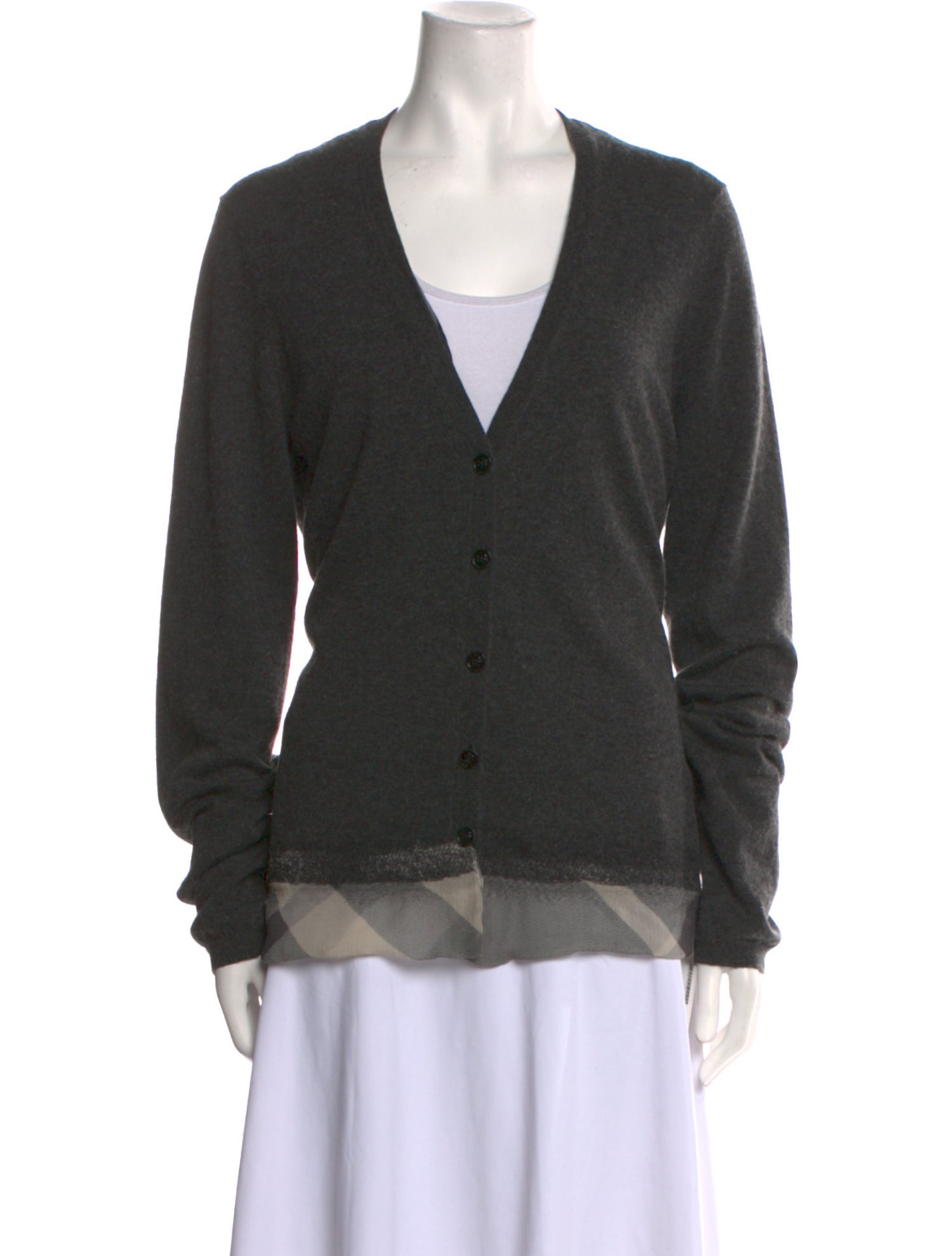 Burberry London Wool V-Neck Sweater