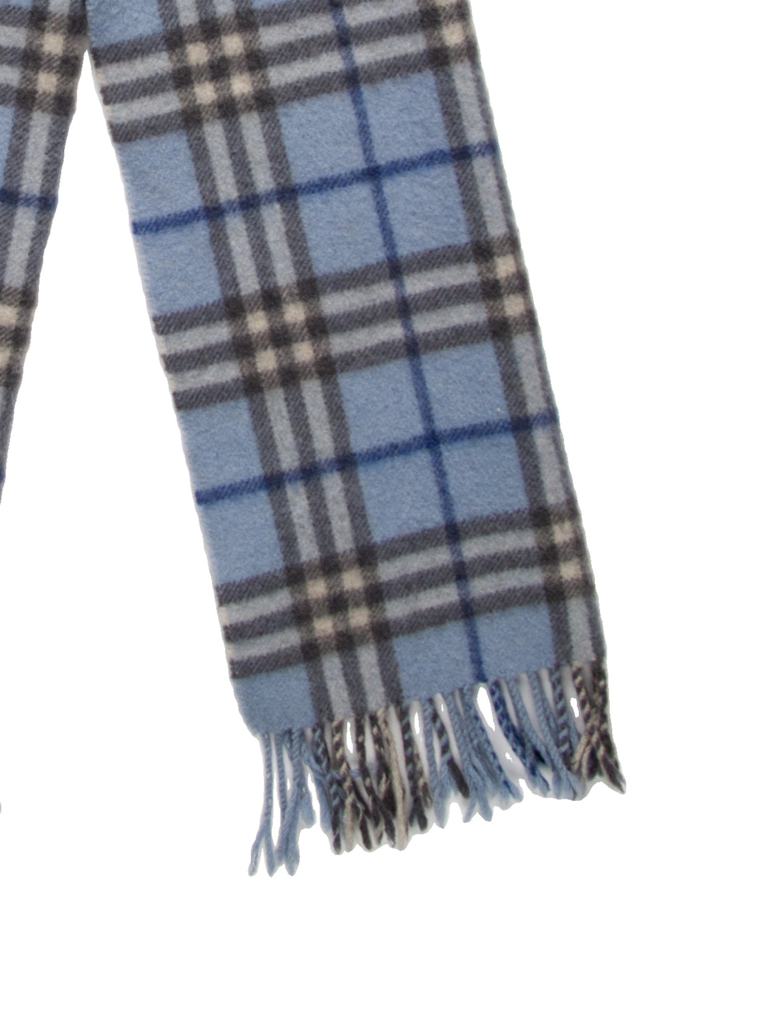 Burberry London Cashmere Plaid Print Scarf