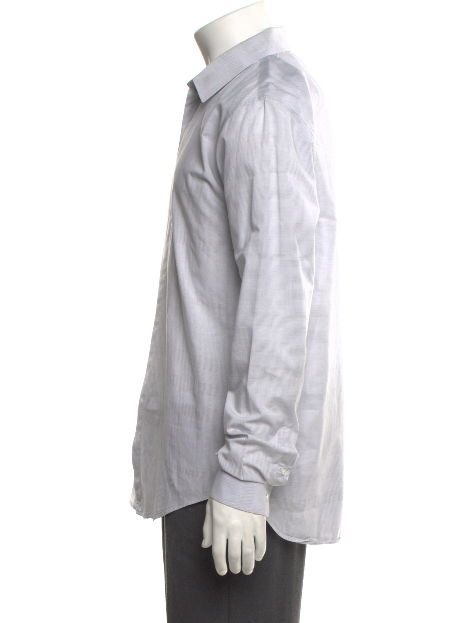 Burberry London House Check Pattern Long Sleeve Tuxedo Shirt