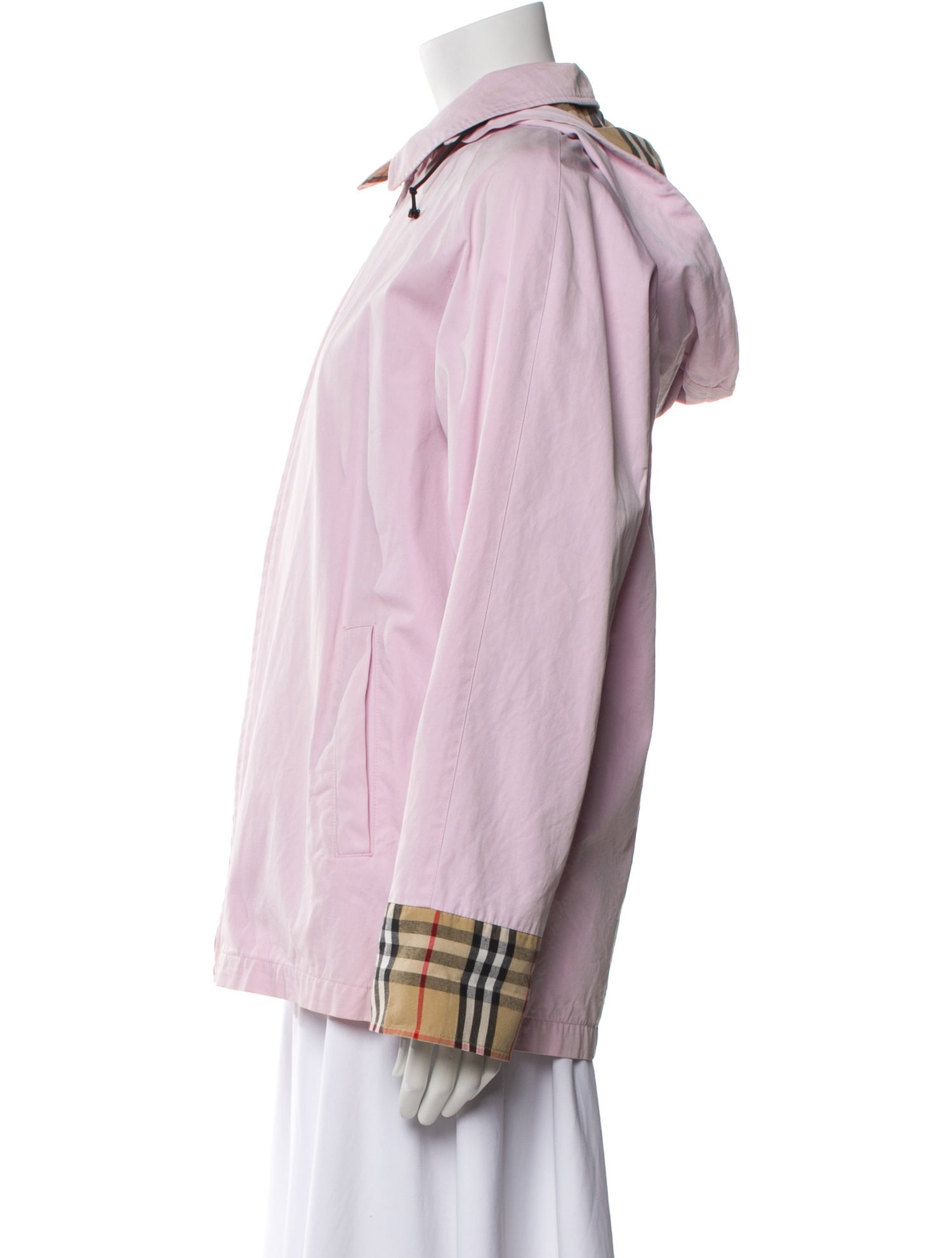 Burberry London Plaid Print Coat