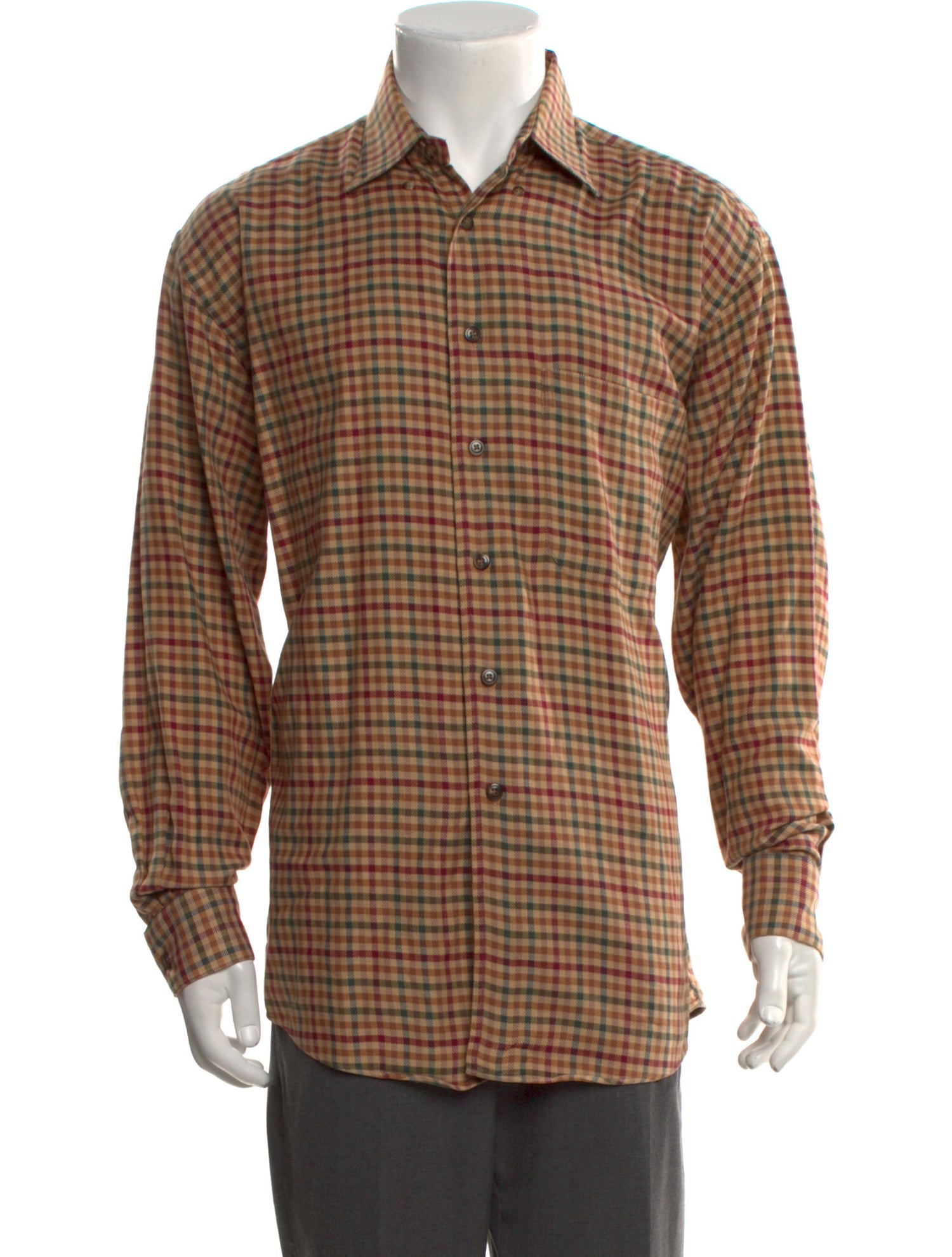 Burberry London House Check Pattern Long Sleeve Shirt