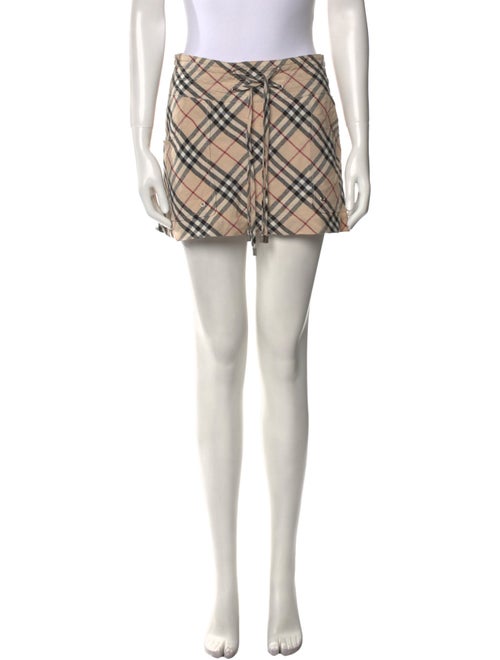 Burberry London Linen Mini Skirt