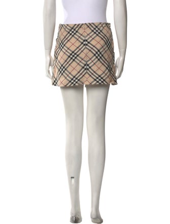 Burberry London Linen Mini Skirt
