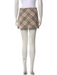 Burberry London Linen Mini Skirt