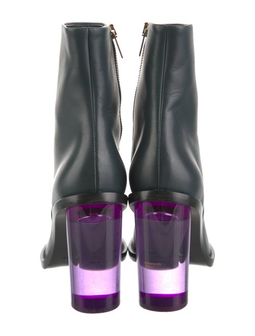 Burberry London Leather Colorblock Pattern Boots