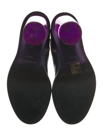 Burberry London Leather Colorblock Pattern Boots