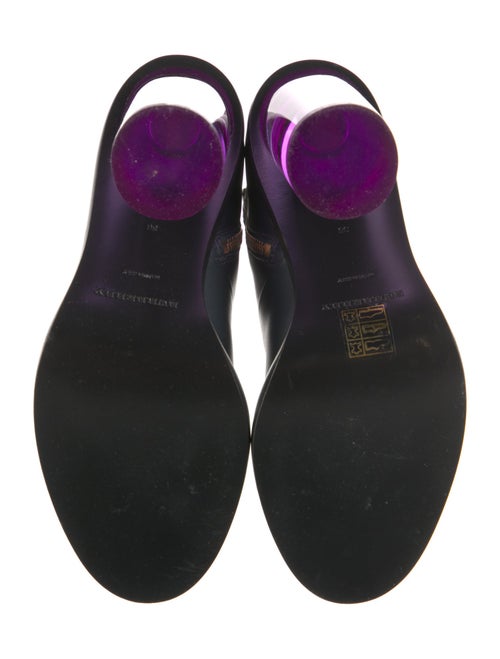 Burberry London Leather Colorblock Pattern Boots