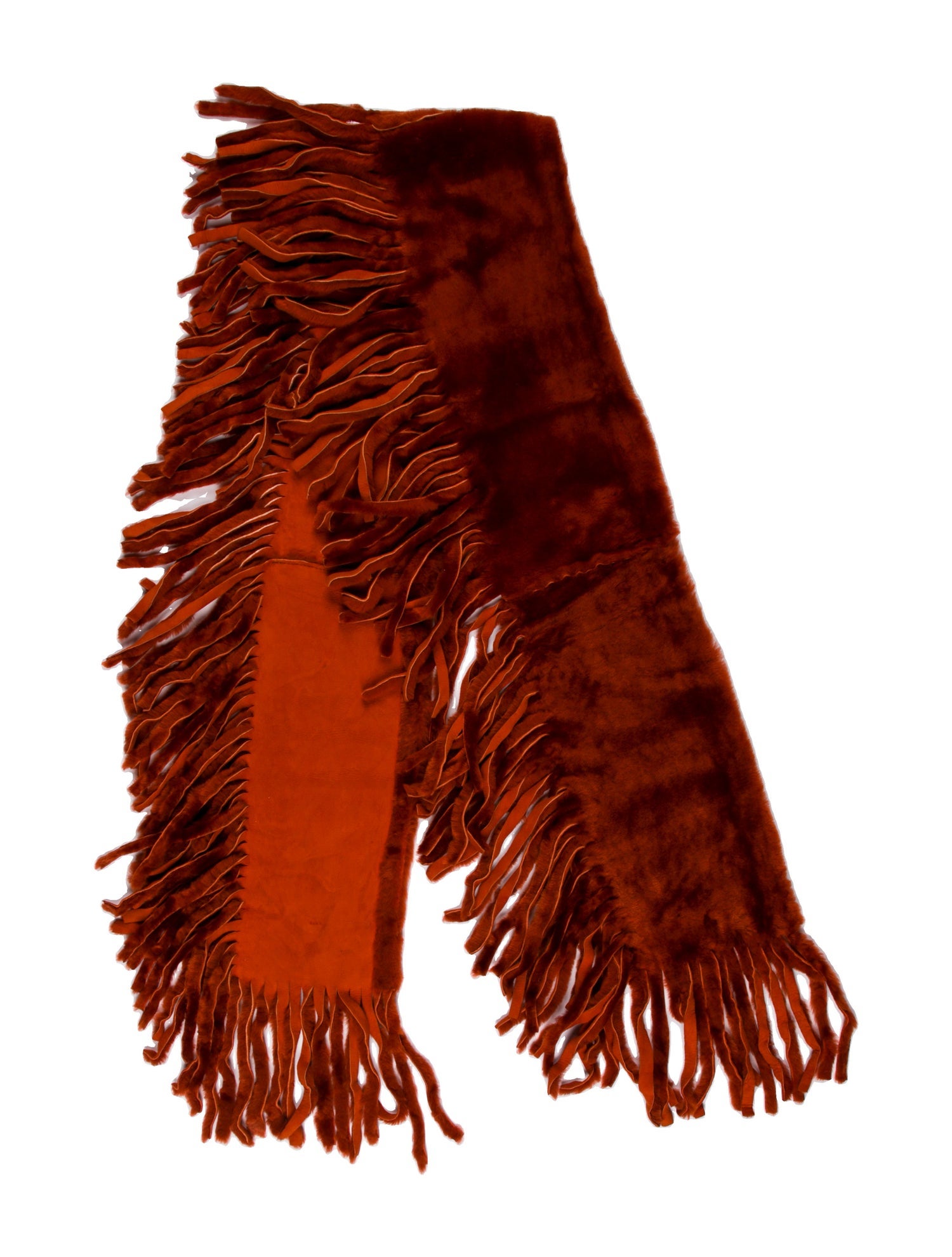 Burberry London Shearling Printed Shawl