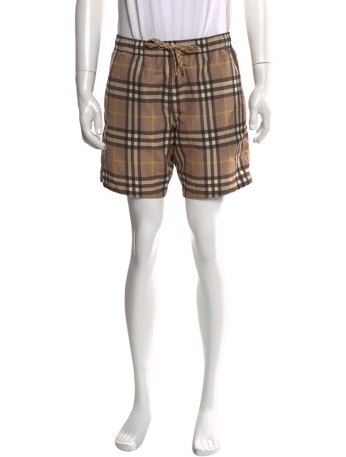 Burberry Nova Check Pattern Swim Trunks