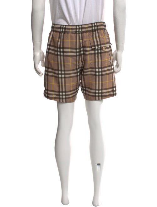 Burberry Nova Check Pattern Swim Trunks