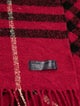 Burberry London Lambswool Fringe Blanket