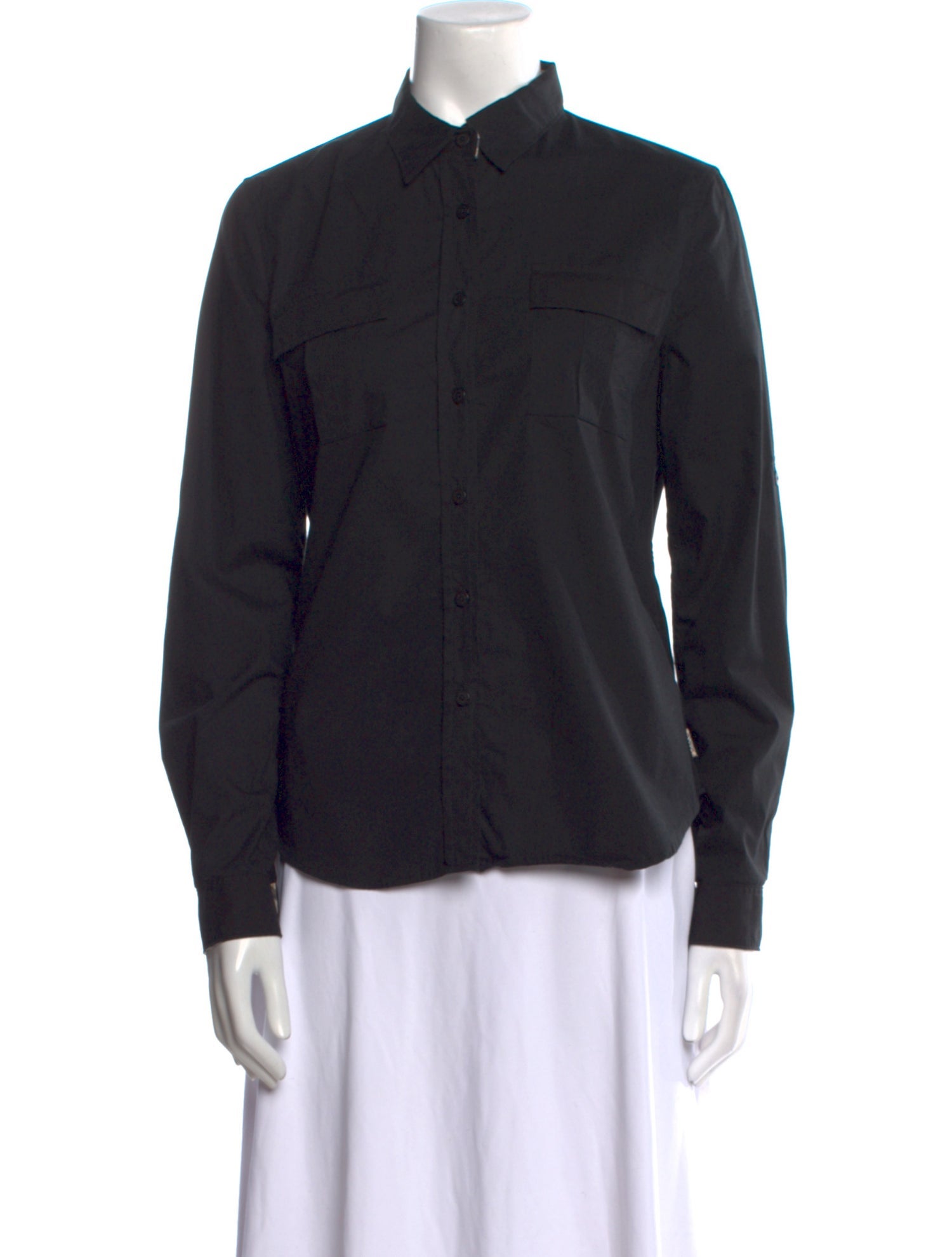 Burberry London Long Sleeve Button-Up Top