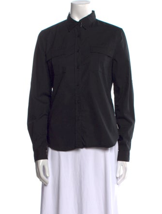 Burberry London Long Sleeve Button-Up Top