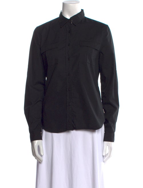 Burberry London Long Sleeve Button-Up Top