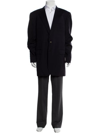 Burberry London Nova Check Pattern Wool Blazer