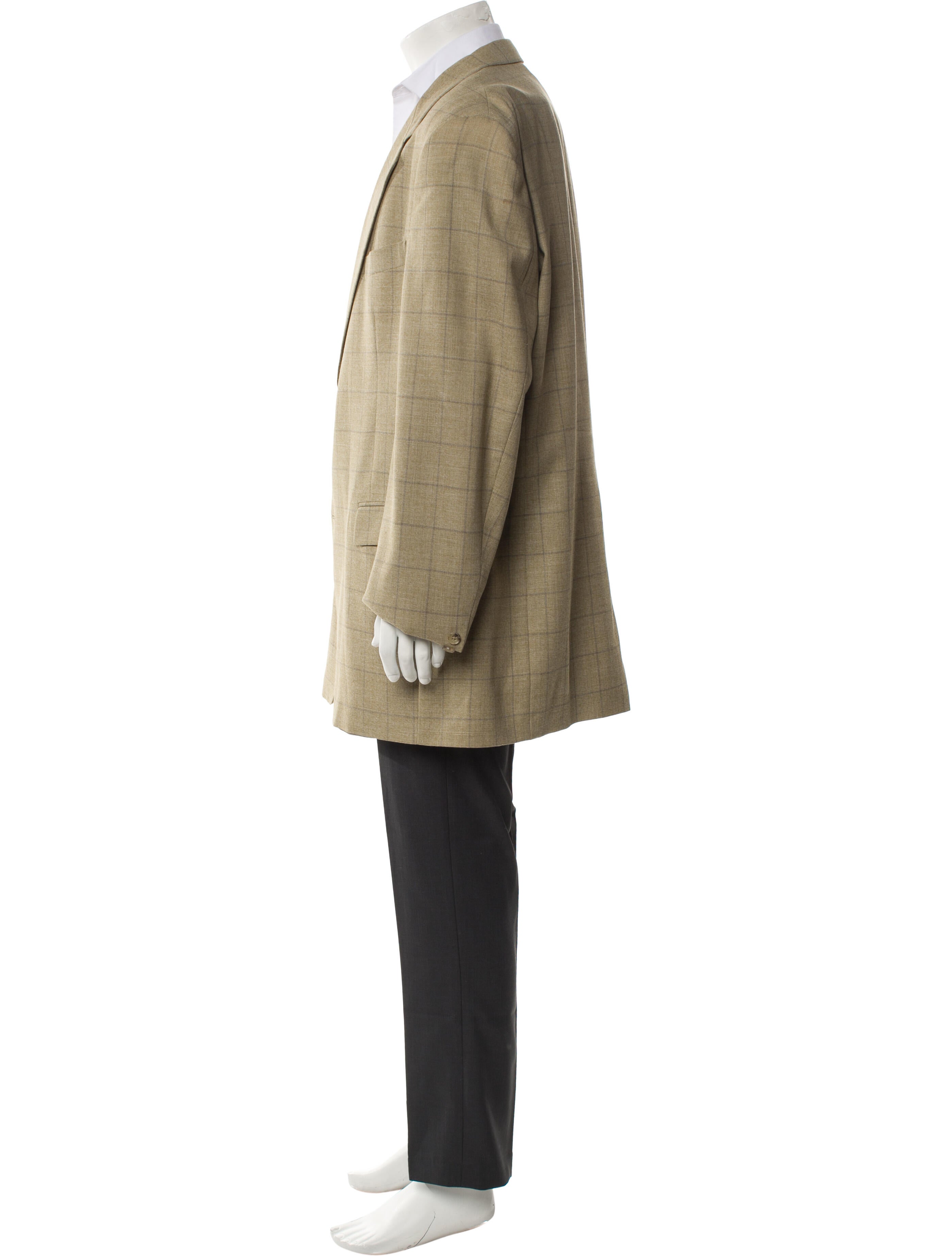 Burberry London Plaid Print Blazer