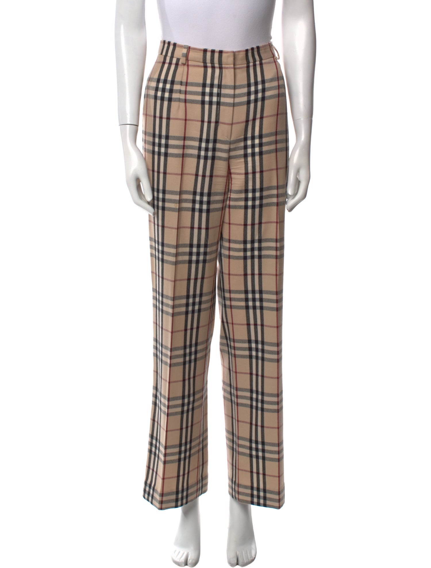 Burberry London Wool Wide Leg Pants