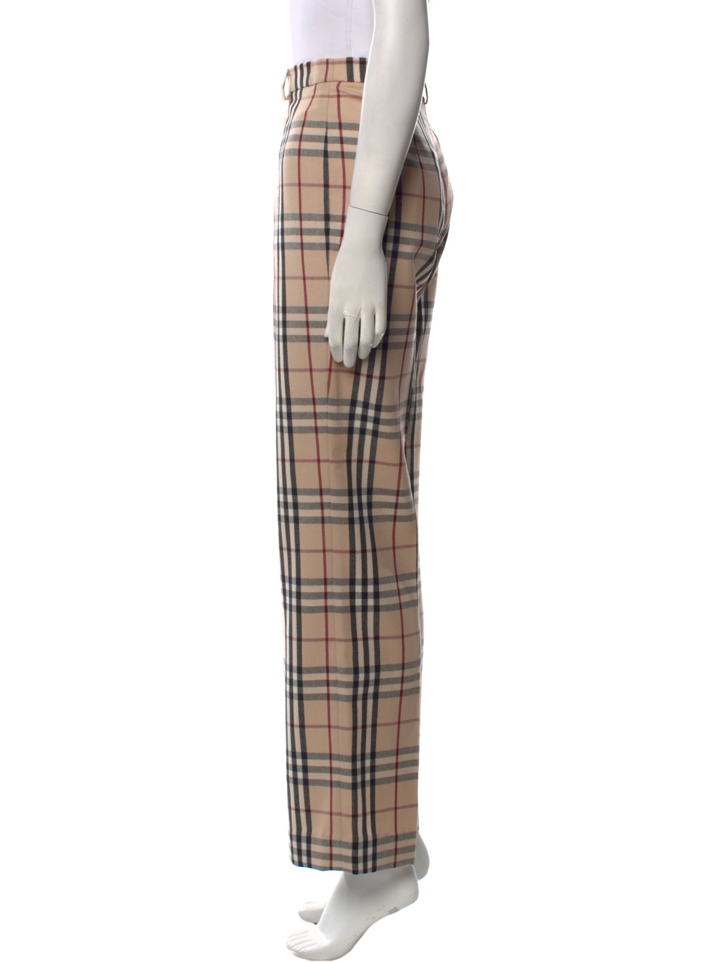 Burberry London Wool Wide Leg Pants