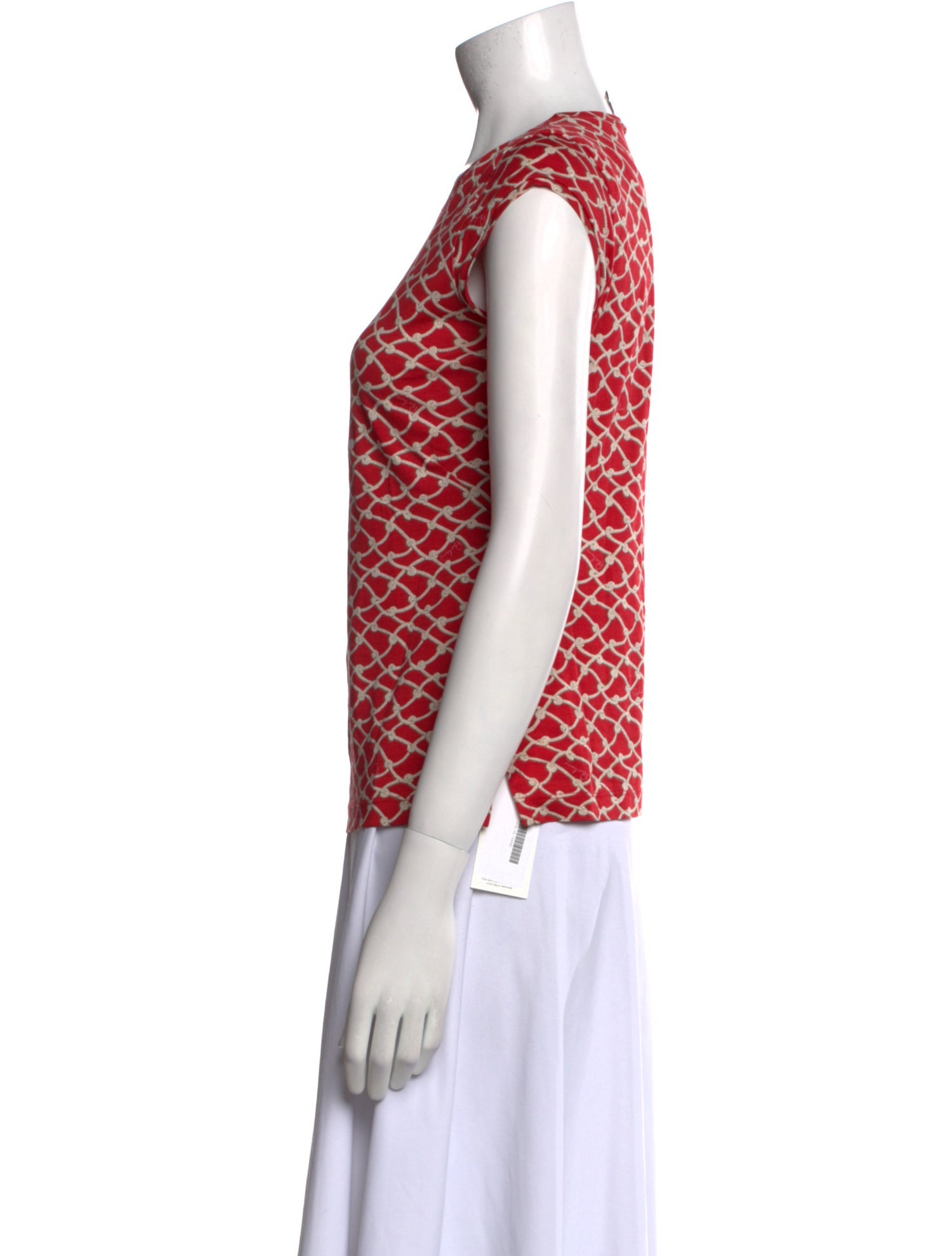 Burberry London Printed Crew Neck Top