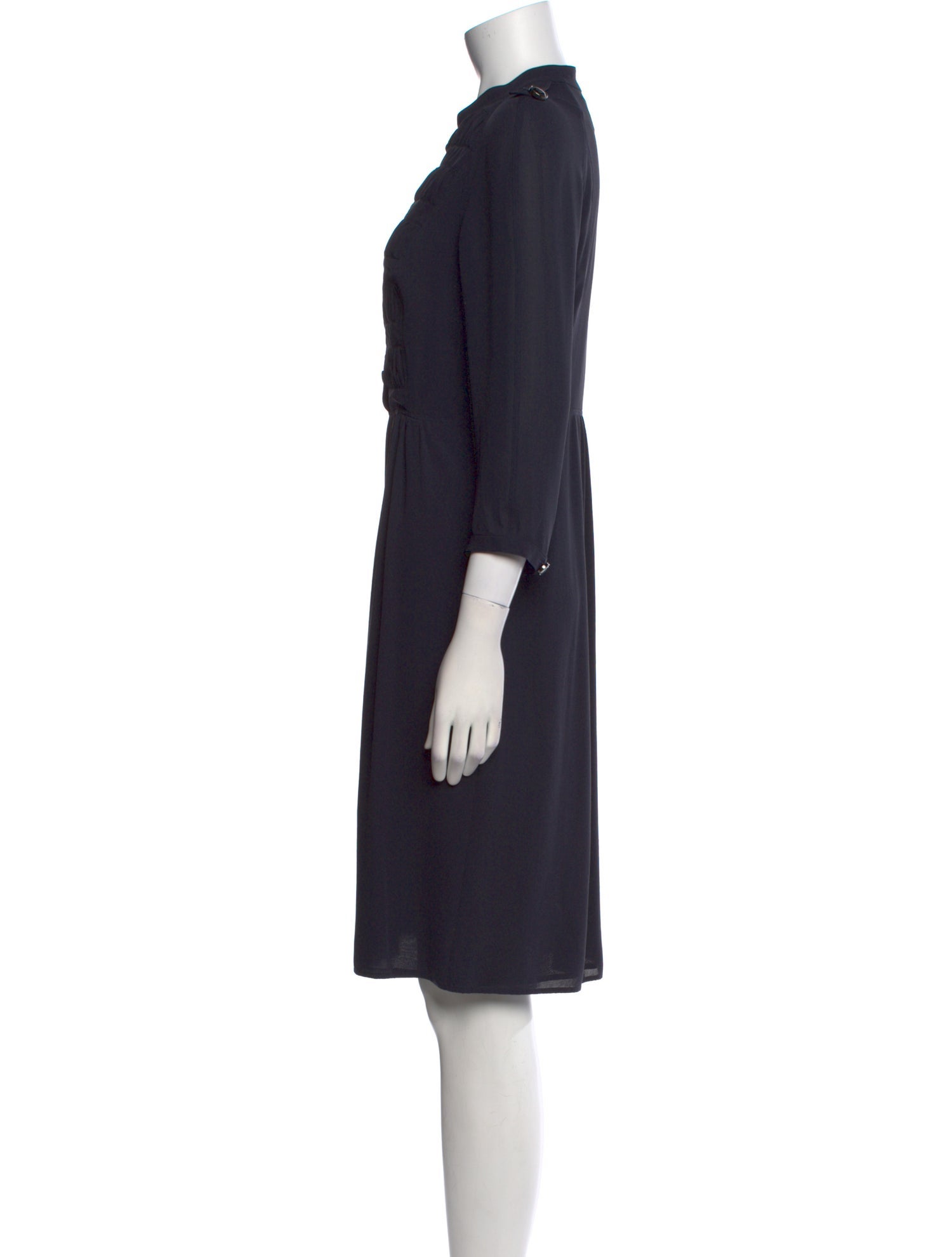 Burberry London Silk Knee-Length Dress