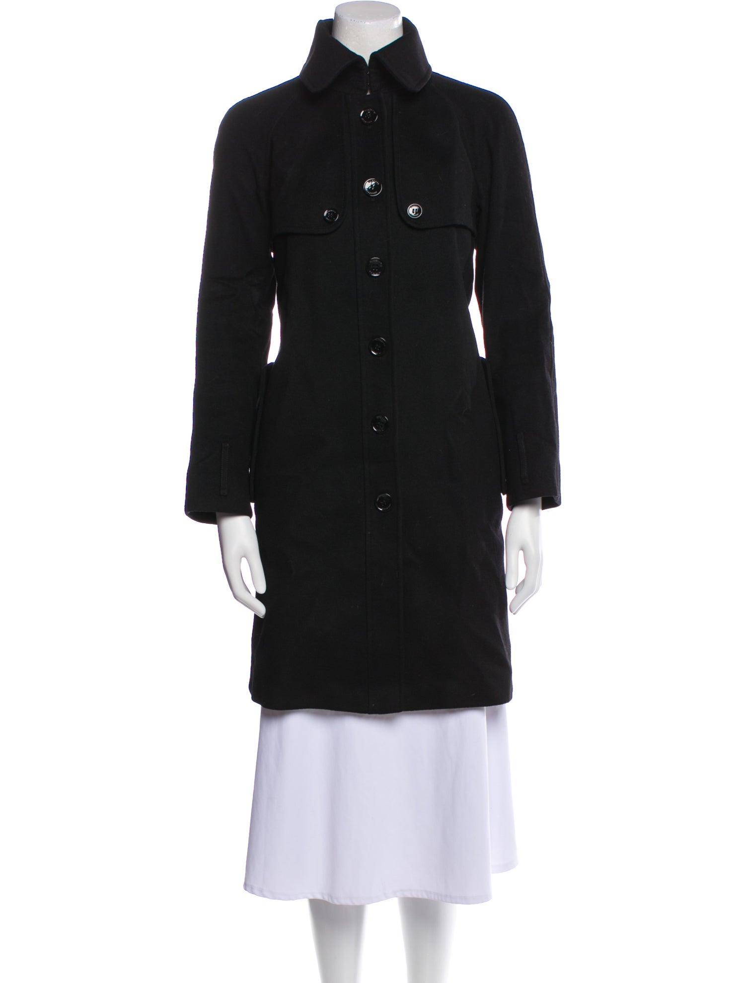 Burberry Prorsum Virgin Wool Trench Coat