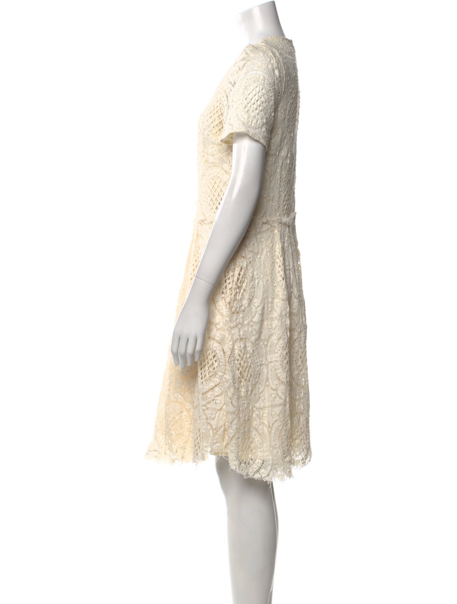 Burberry London Scoop Neck Knee-Length Dress