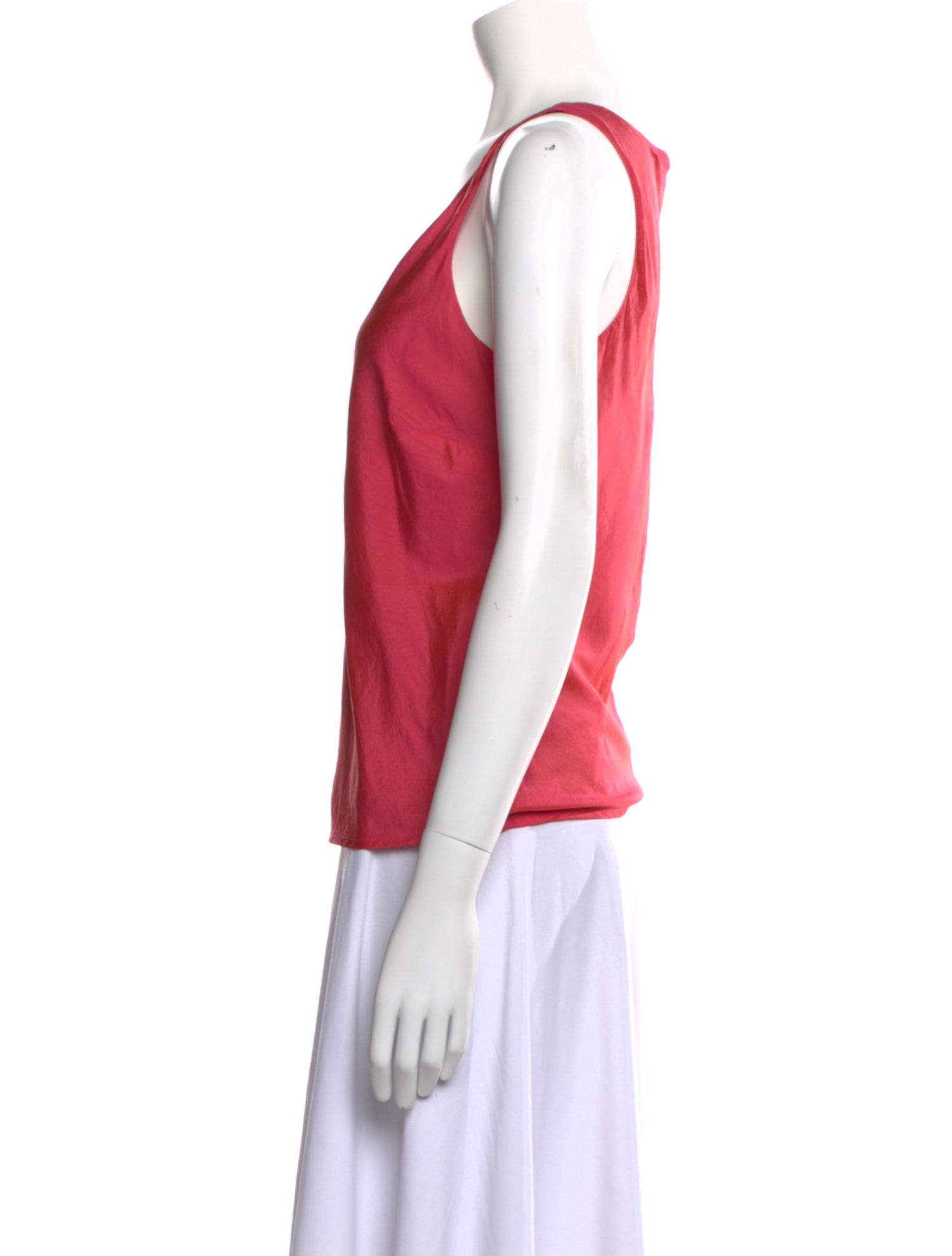 Burberry London Silk Scoop Neck Top