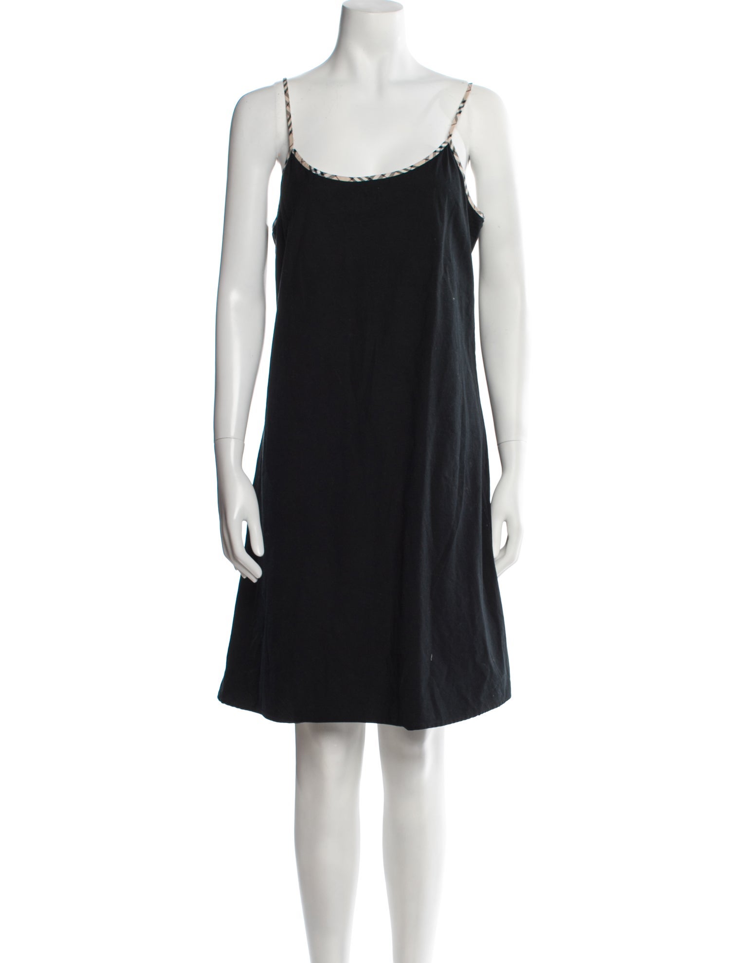 Burberry London Scoop Neck Knee-Length Dress