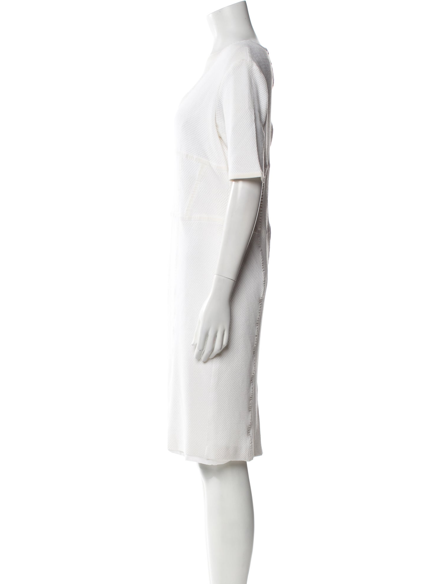 Burberry London V-Neck Knee-Length Dress