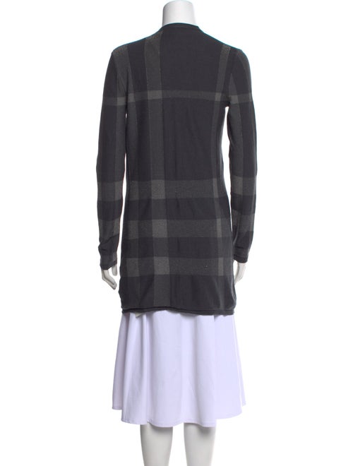 Burberry London Wool Plaid Print Sweater