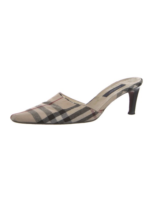 Burberry London Wool Printed Mules
