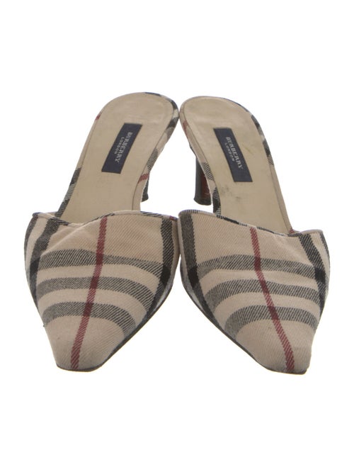 Burberry London Wool Printed Mules