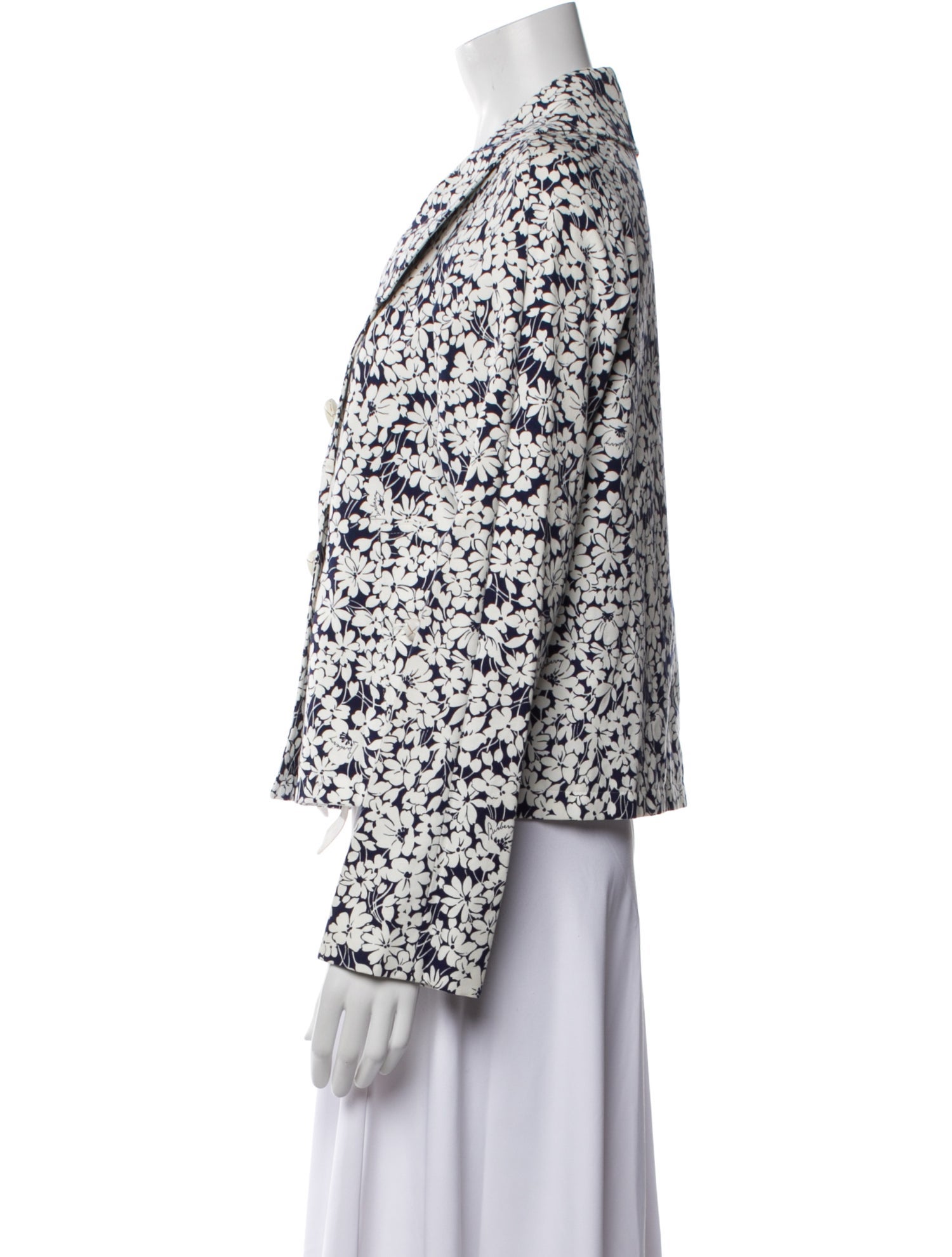 Burberry London Floral Print Evening Jacket