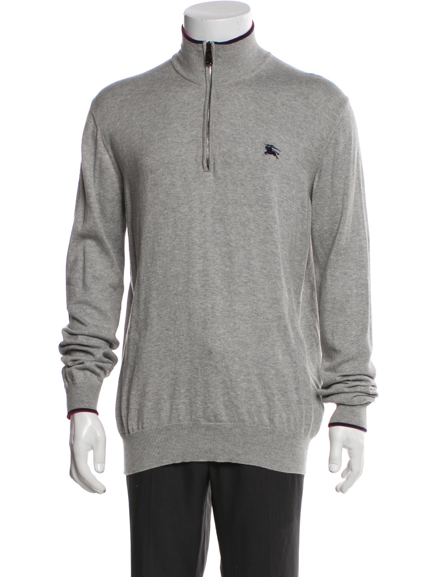 Burberry London Mock Neck Long Sleeve Sweatshirt