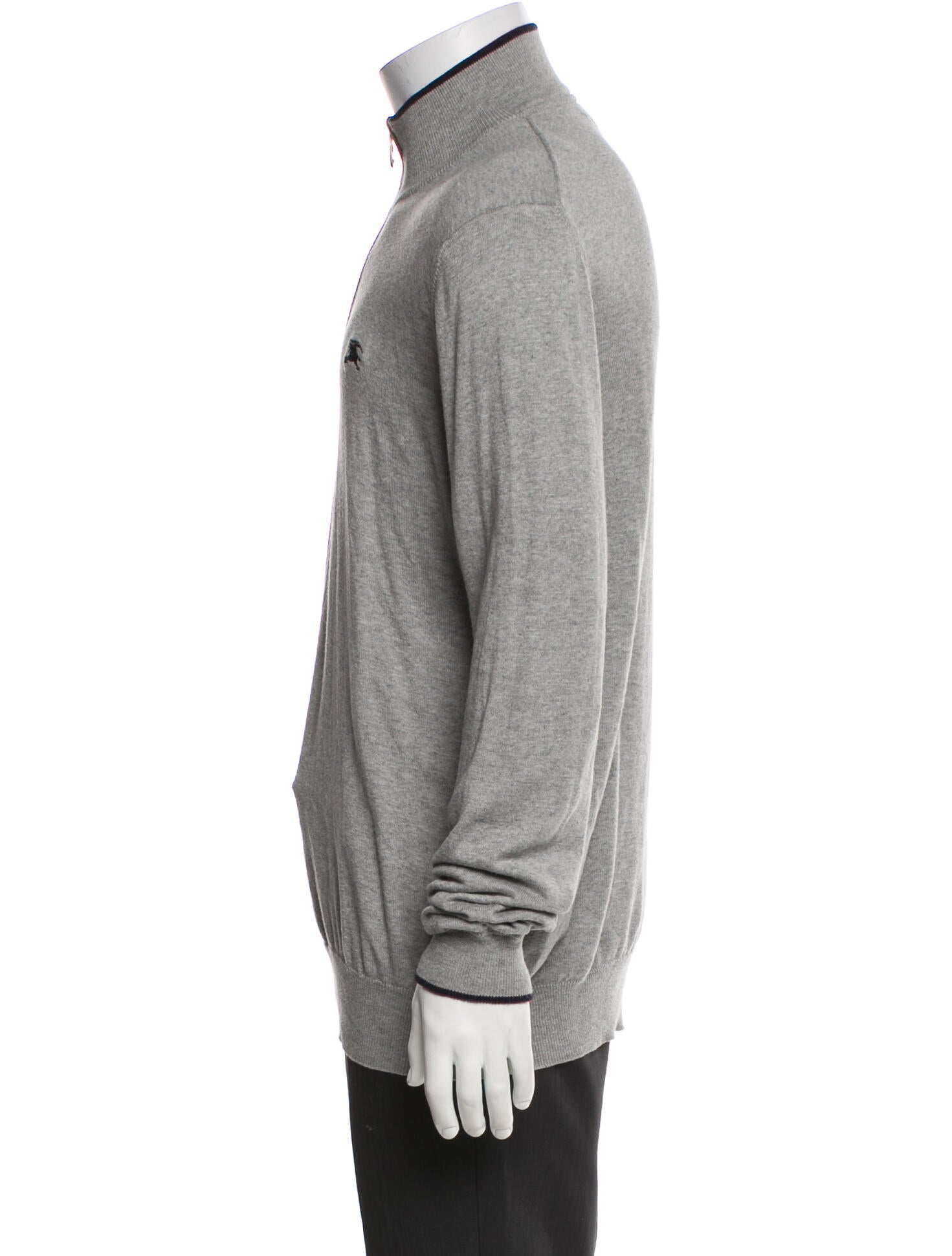 Burberry London Mock Neck Long Sleeve Sweatshirt