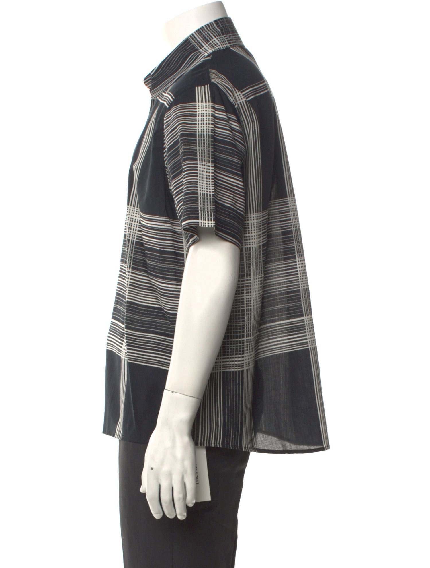 Burberry London Plaid Print Short Sleeve Shirt