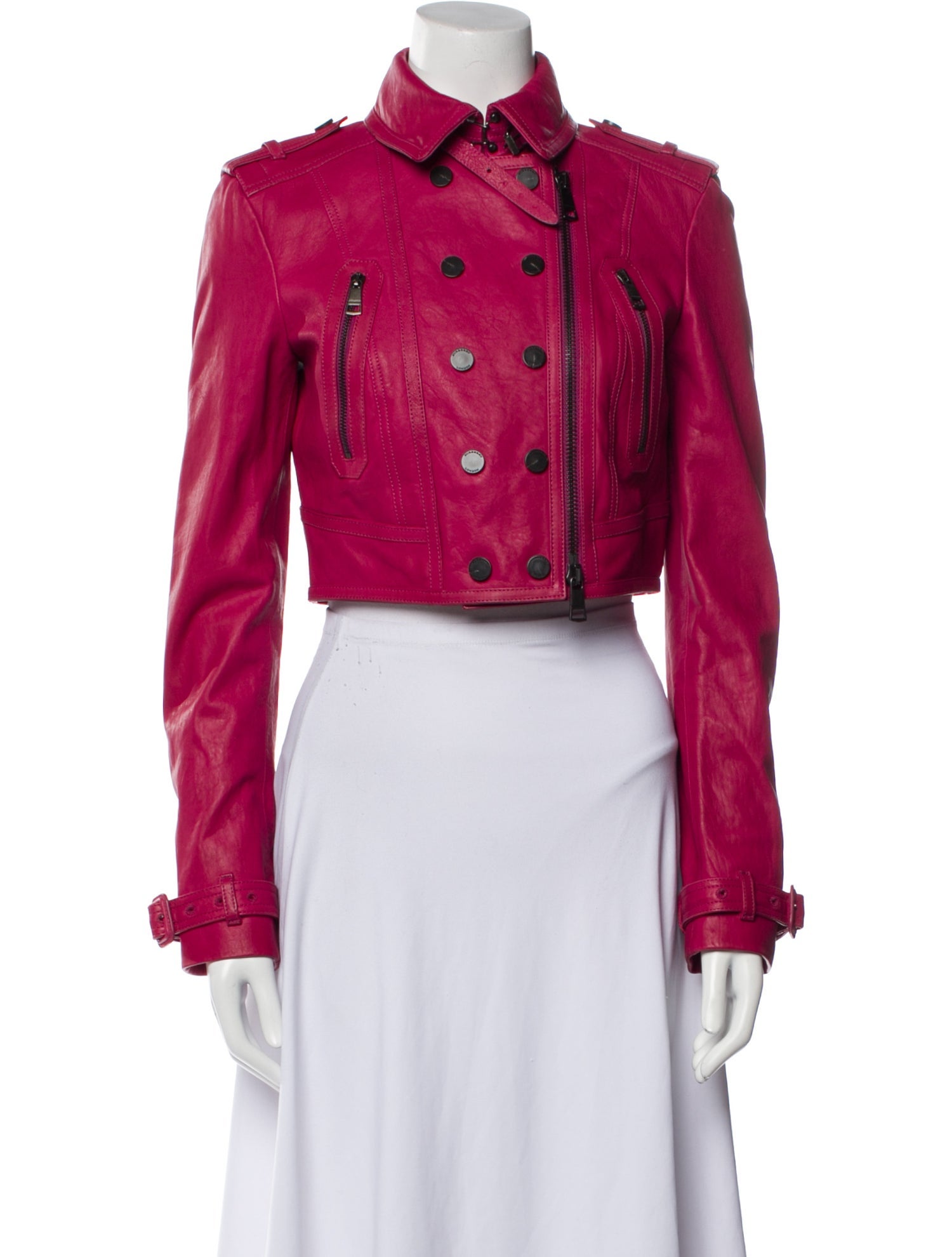 Burberry London Leather Biker Jacket