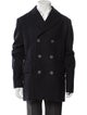 Burberry London Abstract Check Wool Peacoat