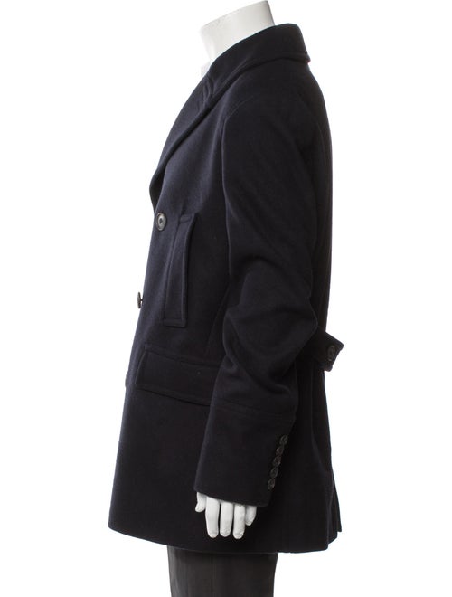 Burberry London Abstract Check Wool Peacoat