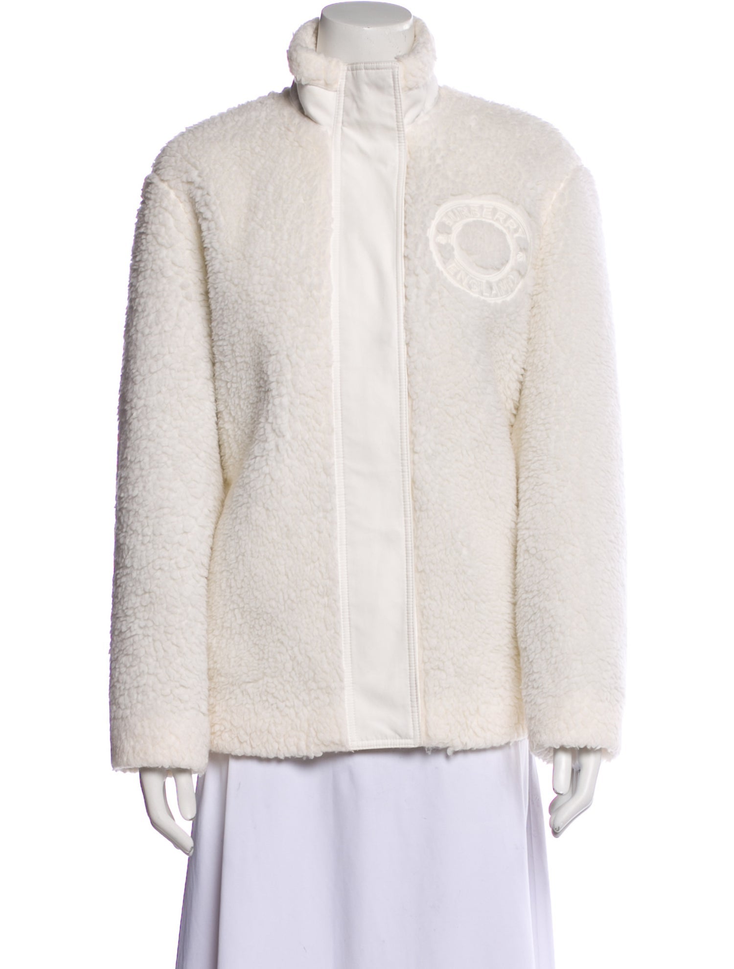 Burberry London Wool Faux Fur Jacket